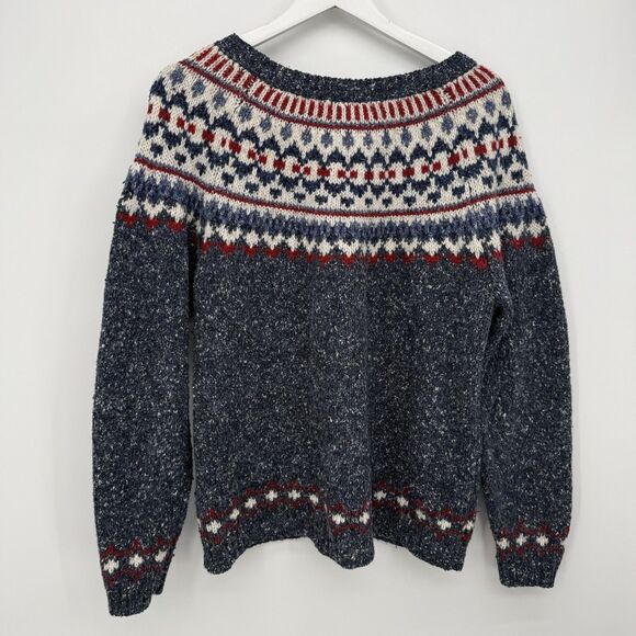 St. John’s Bay Fair Isle Acrylic Wool Blend Crewneck Knit Sweater Size XL - Picture 10 of 11